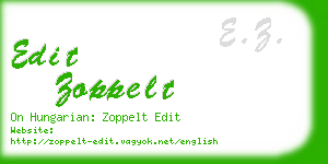 edit zoppelt business card